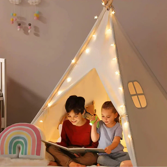 coin de lecture dans un tipi