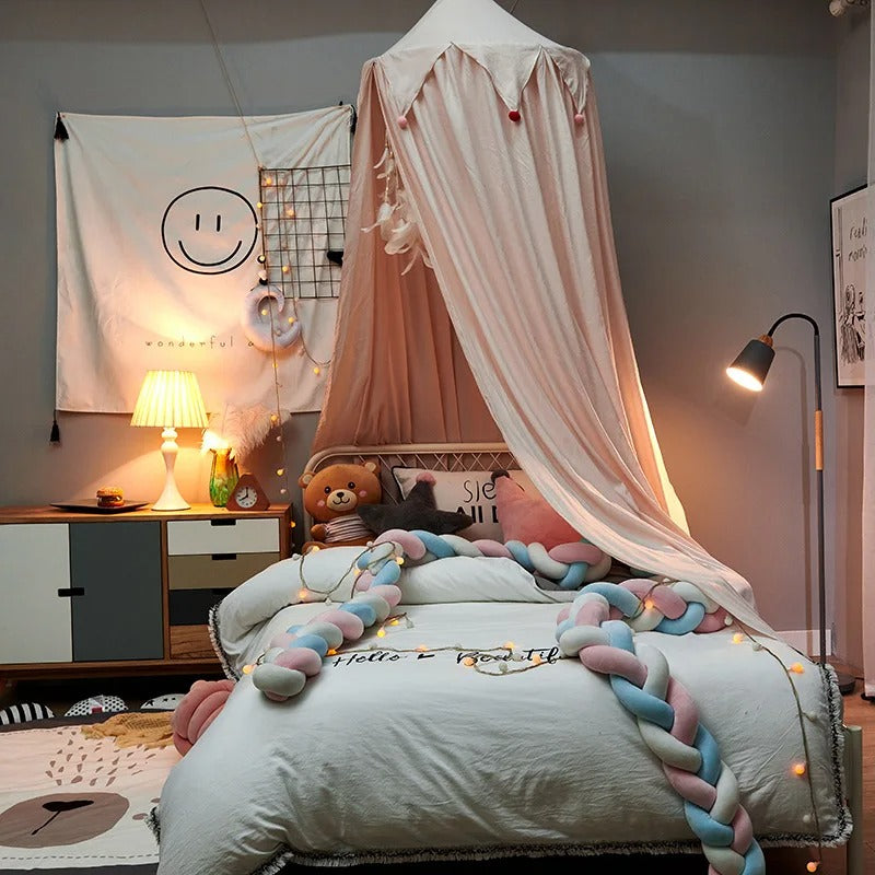 ciel de lit enfant rose douceur et nuits magiques