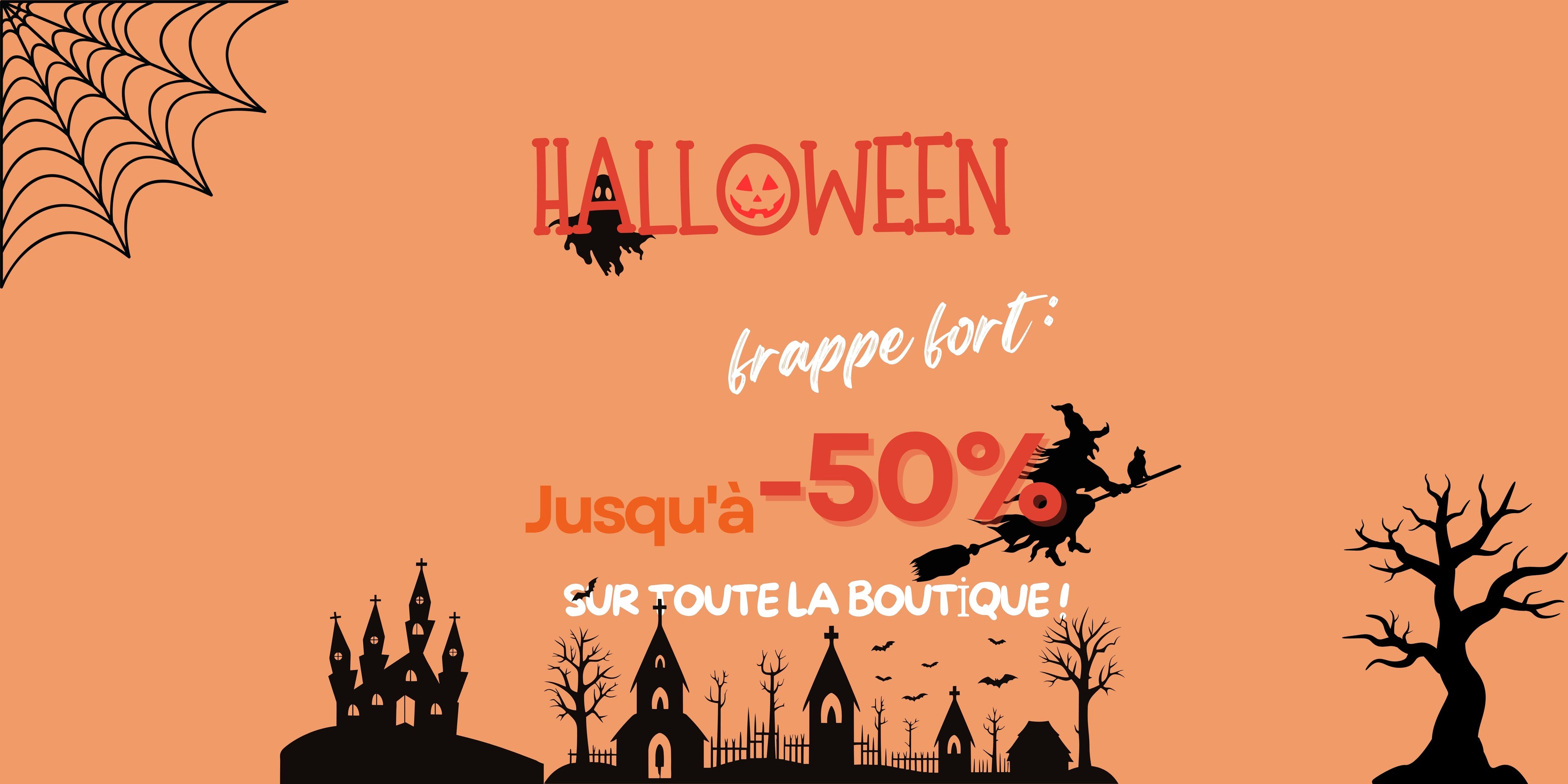 mon univers enfant Banniere Reduction Pour halloween 2025