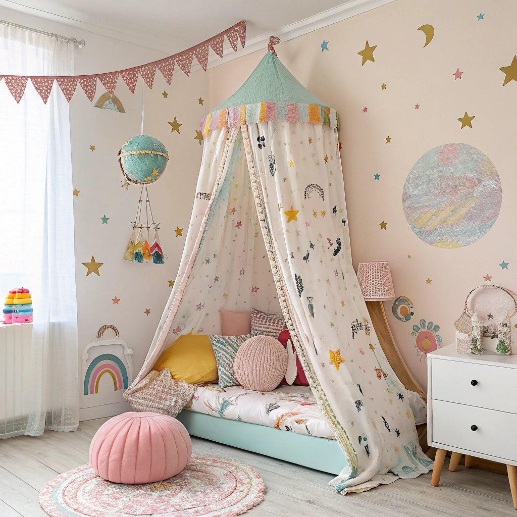 mon univers enfant ciel de lit decorations