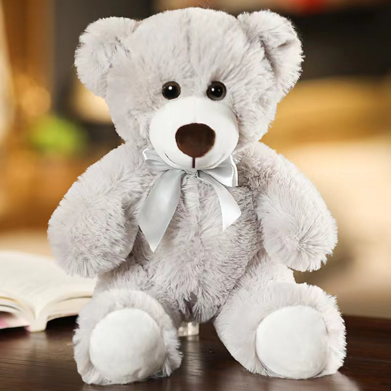 ours en peluche handmade gris