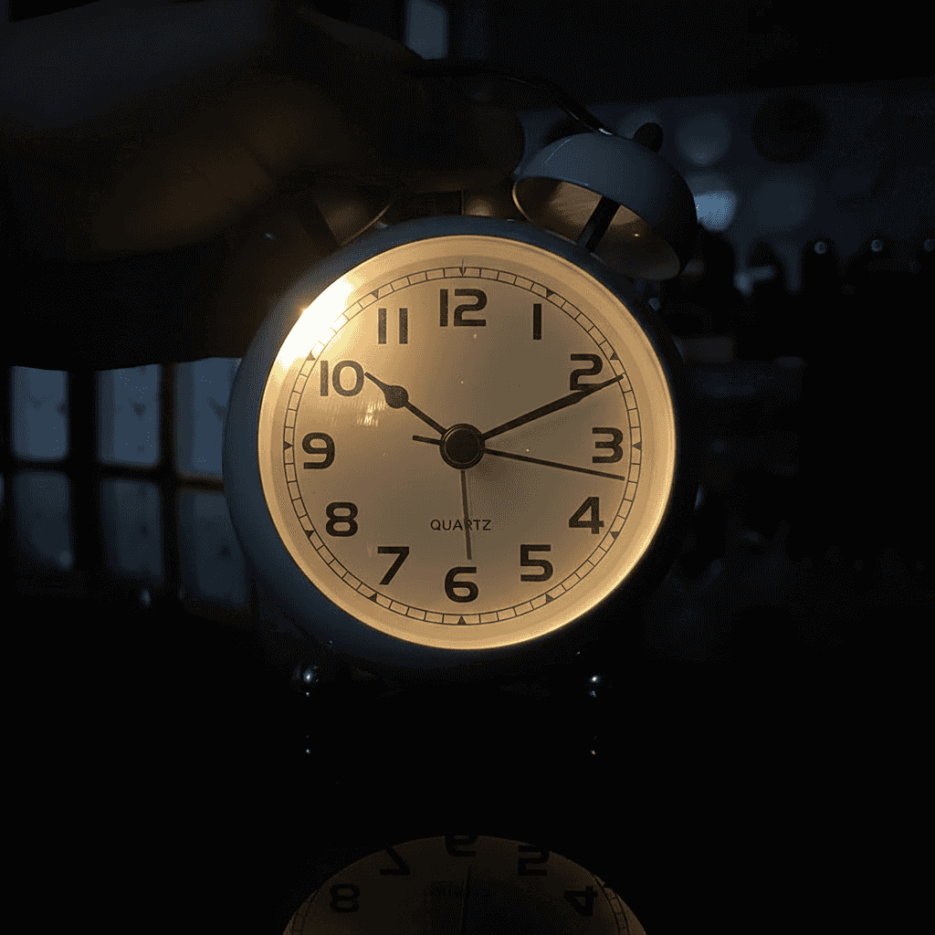 réveil analogique métal rétro silencieux pour enfant – horloge quartz bureau - Mon Univers Enfant