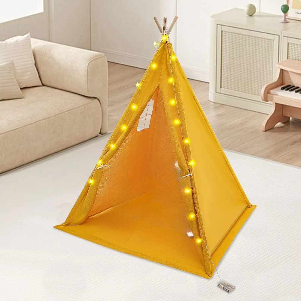 tipis enfant jaune GemTipi au salon