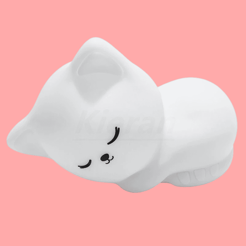 veilleuse chat chatdort toute blanche