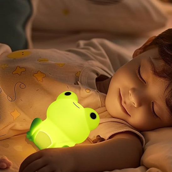 veilleuse grenouille la nuit