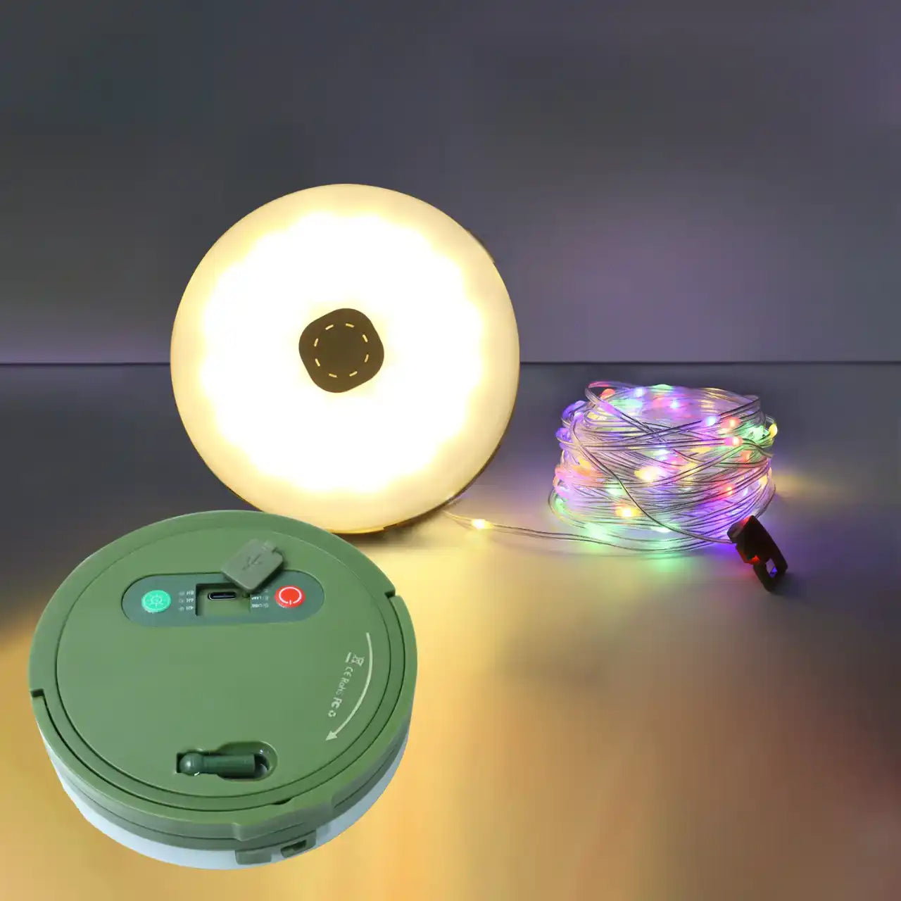 guirlande led rechargeable enfant – 10m 100 ampoules - chambre & camping
