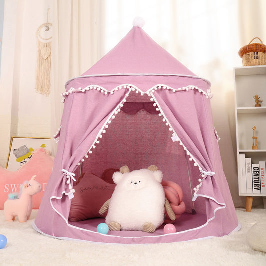 tente tipi enfant en coton et lin | curtent
