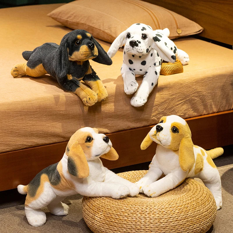 4 peluche chiot realiste doudou chien pour enfant puppydoll