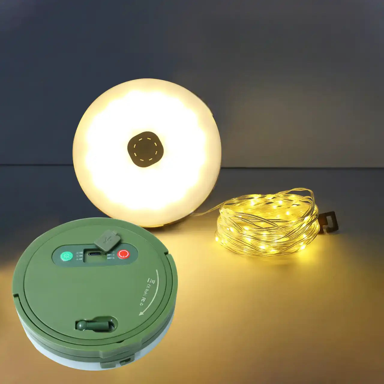 guirlande led rechargeable enfant – 10m 100 ampoules - chambre & camping