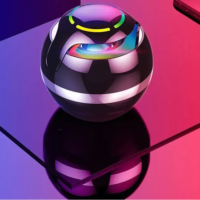 mini enceinte bluetooth enfant – lumières colorées & son 360°