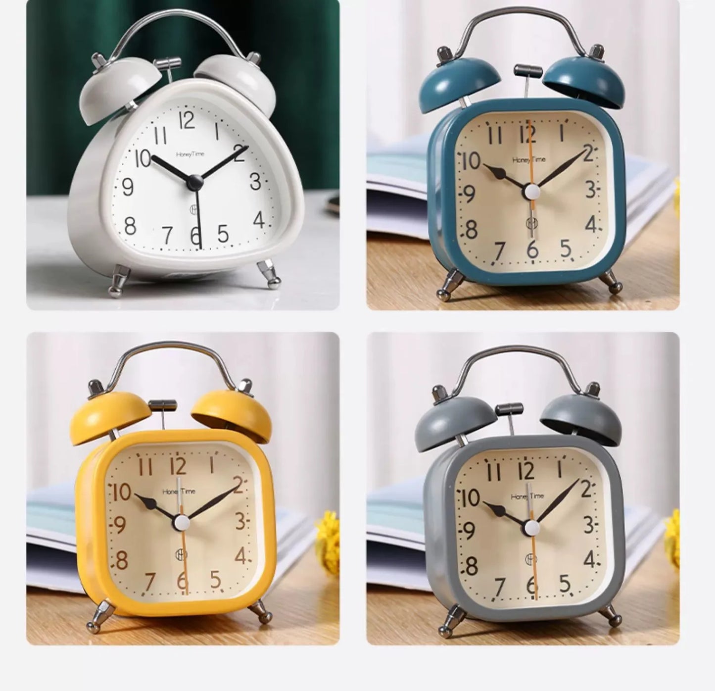 réveil analogique rétro double sonnette enfant | RetroAlarm™ - Mon Univers Enfant