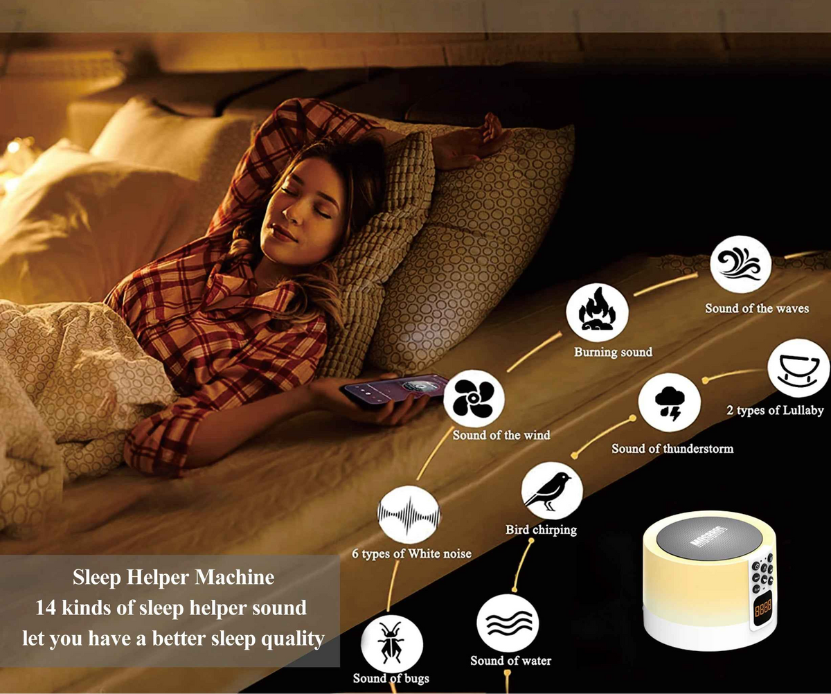 reveil veilleuse bluetooth tactile | SaClock
