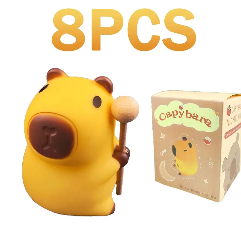 lampe capybara joueur - mini veilleuse 8.5cm