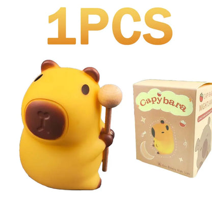 lampe capybara joueur - mini veilleuse 8.5cm