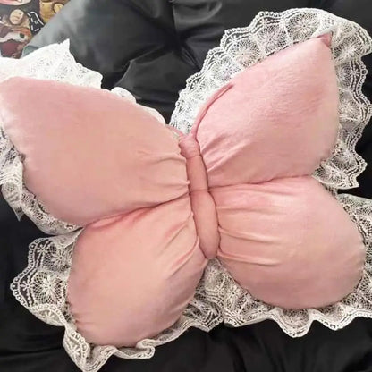 ciel de lit cabane auventcare avec coussin papillon