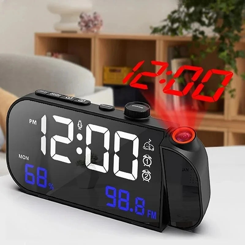 radio reveil projecteur double alarme | HouClock