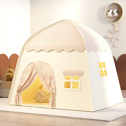 tente château princesse enfant pliable – cabane de jeu intérieure et extérieure