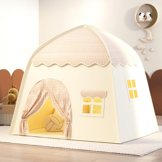 tente château princesse enfant pliable – cabane de jeu intérieure et extérieure