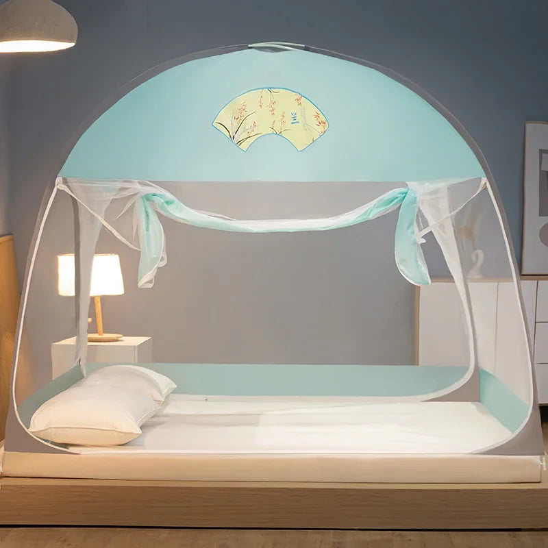 moustiquaire de lit style yourte pour enfant – baldaquin anti-moustiques fond fermé | YurtDream™