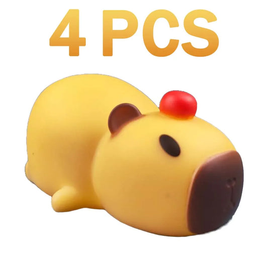 lampe capybara coucher - mini veilleuse silicone enfant 8,5 cm