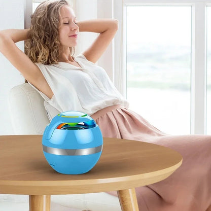 mini enceinte bluetooth enfant – lumières colorées & son 360°