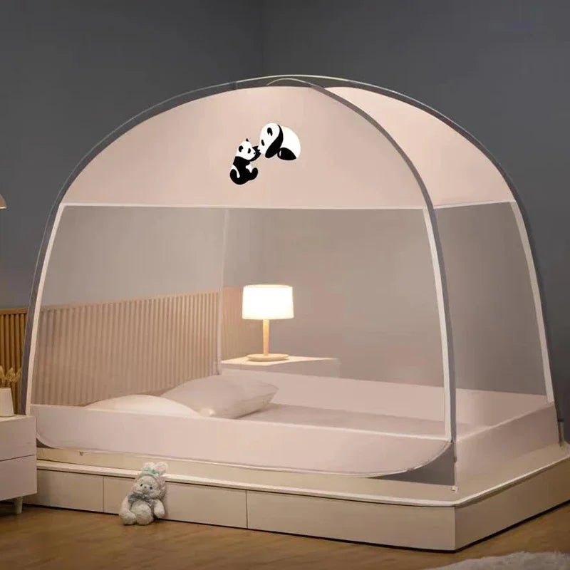 moustiquaire de lit style yourte pour enfant – baldaquin anti-moustiques fond fermé | YurtDream™