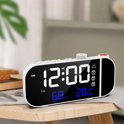 radio reveil projecteur double alarme | HouClock