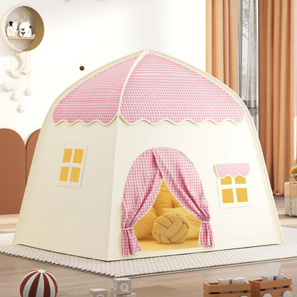 tente château princesse enfant pliable – cabane de jeu intérieure et extérieure
