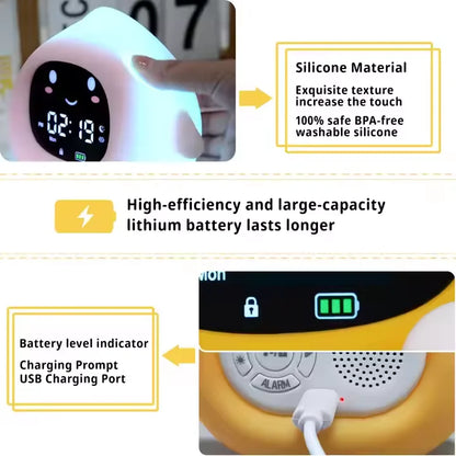 réveil éducatif enfant - entraînement au sommeil avec bruit blanc & veilleuse | SleepTraining