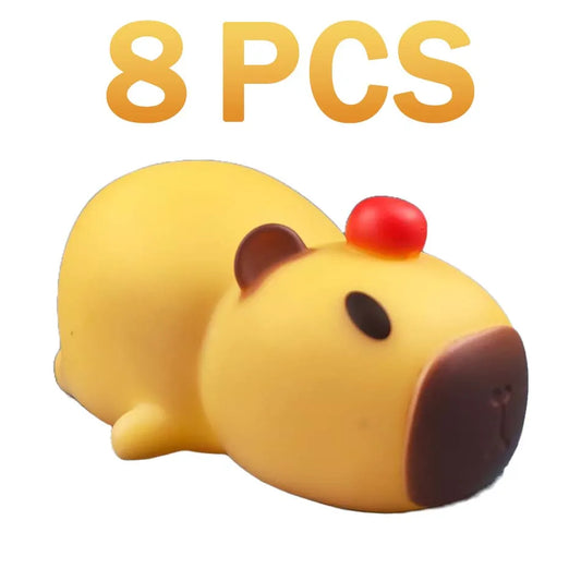 lampe capybara coucher - mini veilleuse silicone enfant 8,5 cm