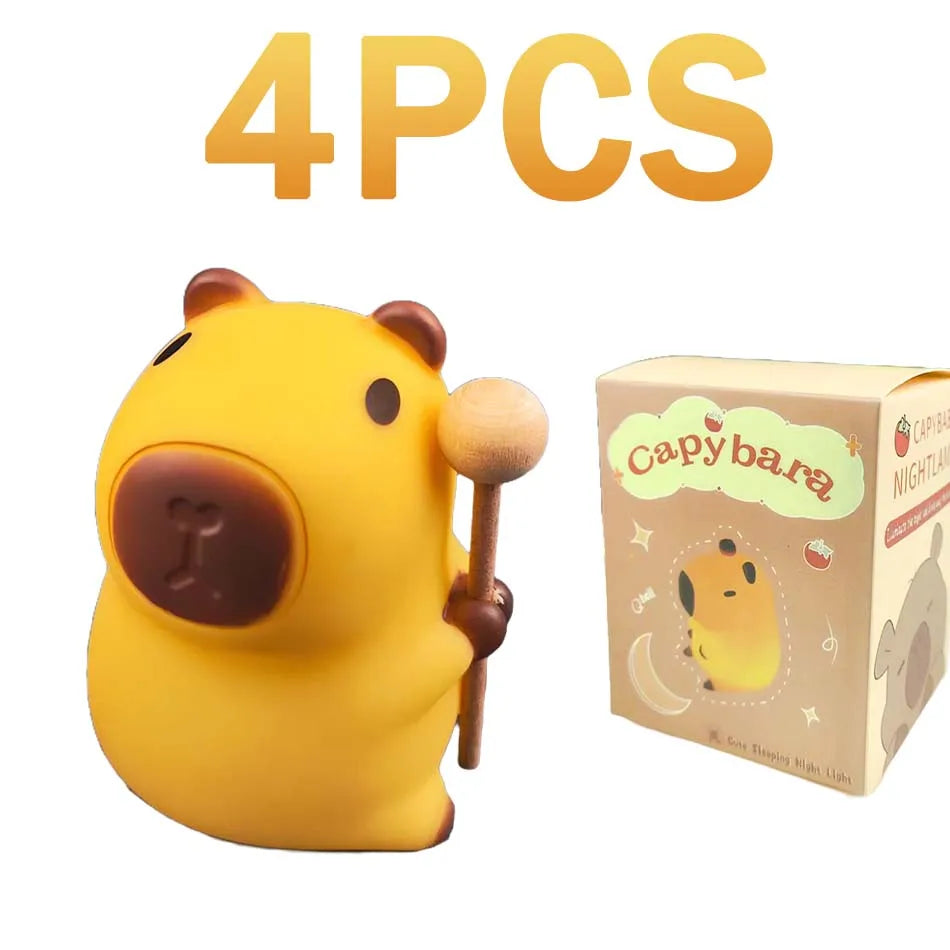 lampe capybara joueur - mini veilleuse 8.5cm