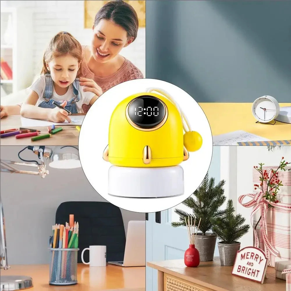 veilleuse fusée rechargeable avec réveil pour enfant | RocketClock™