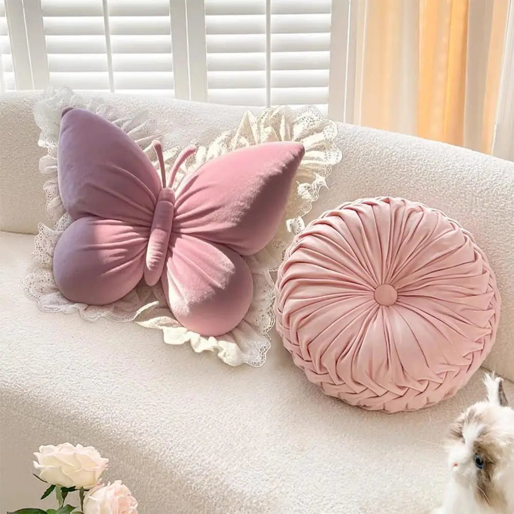 ciel de lit cabane auventcare avec coussin papillon