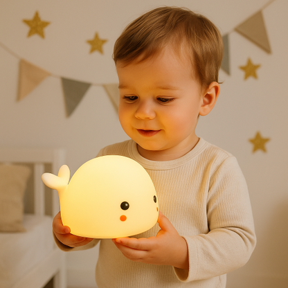 baleine veilleuse enfant amie rassurant