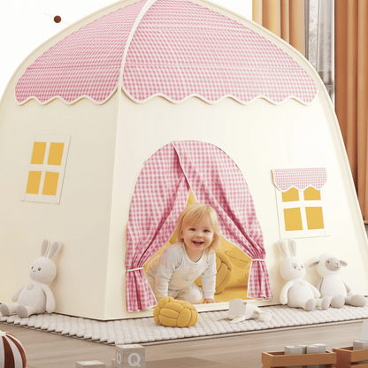tente château princesse enfant pliable – cabane de jeu intérieure et extérieure