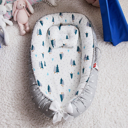 berceau bionique amovible cocon securise et evolutif pour bebe gris