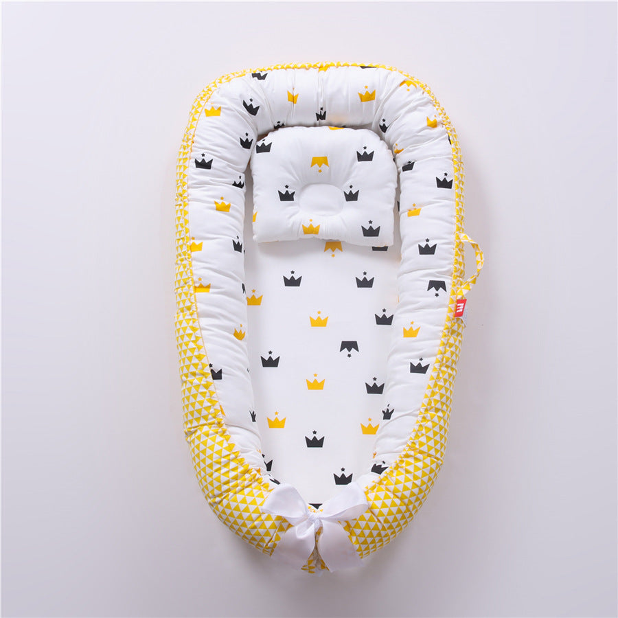 berceau bionique amovible cocon securise et evolutif pour bebe jaune