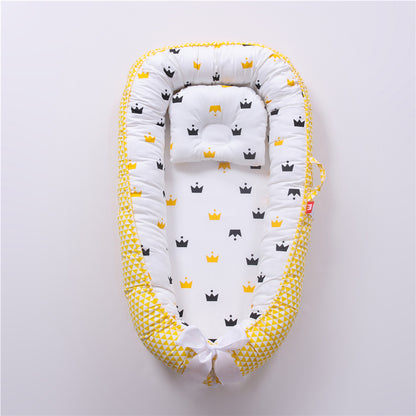 berceau bionique amovible cocon securise et evolutif pour bebe jaune