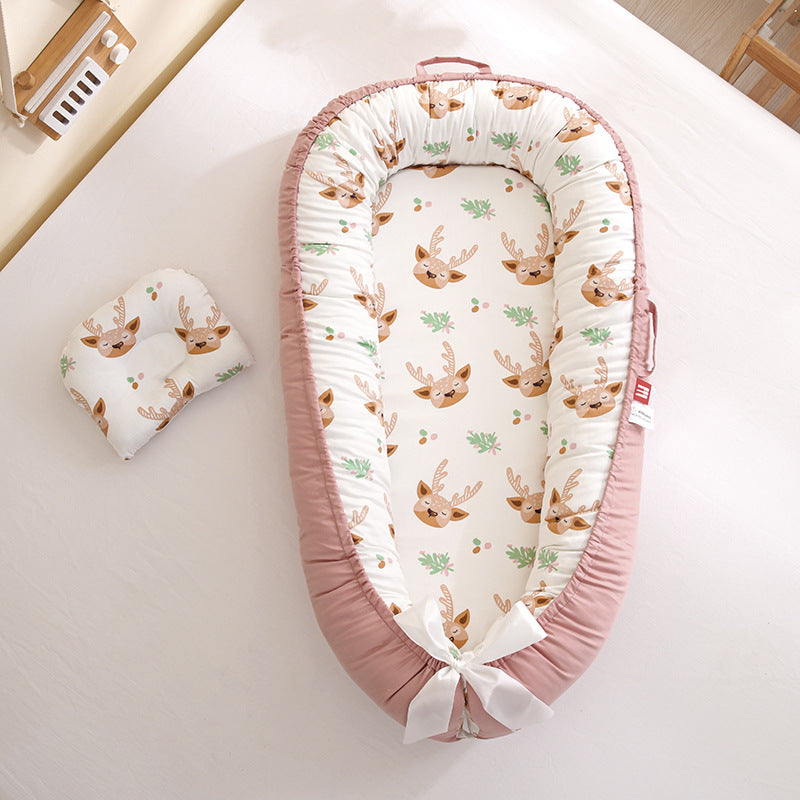 berceau bionique amovible cocon securise et evolutif pour bebe rose renes