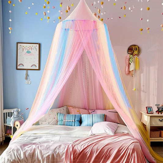 ciel de lit arc-en-ciel sur lit