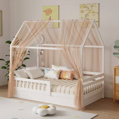 ciel de lit cabane respirant auventcare brun caramel