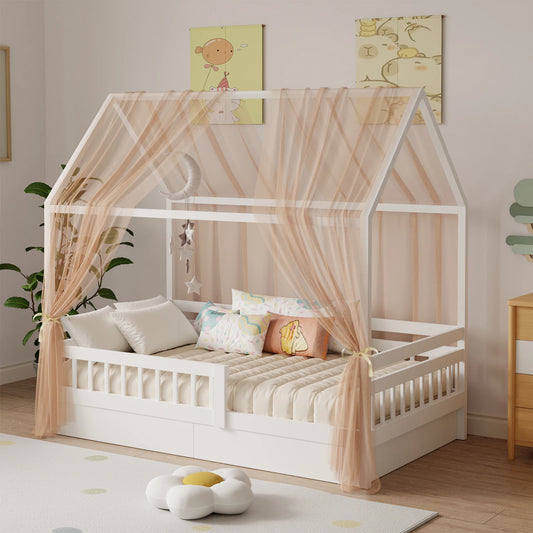 ciel de lit cabane respirant auventcare brun caramel