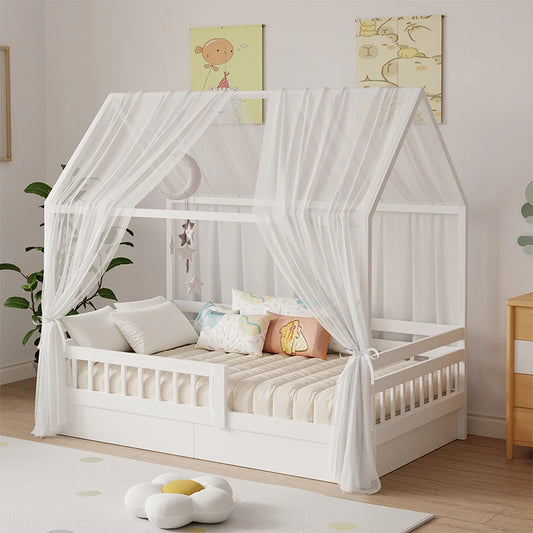 ciel de lit cabane respirant auventcare blanc