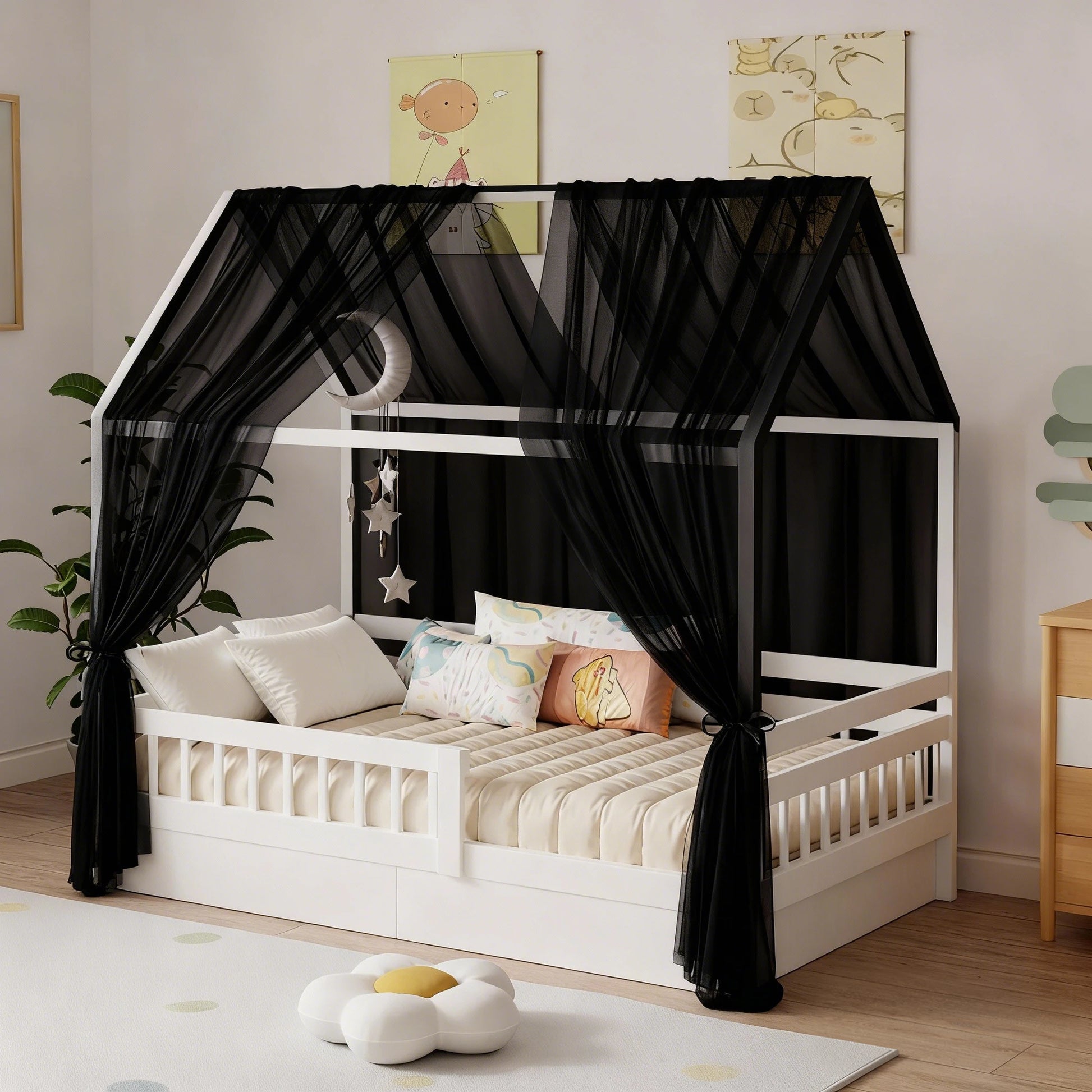 ciel de lit cabane respirant auventcare noir