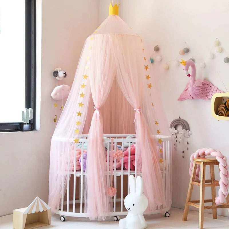 ciel de lit fille AuventRose berceau
