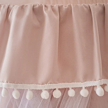 ciel de lit princesse rose en dome muerani details