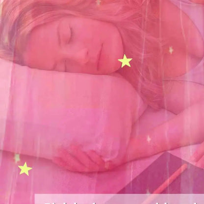 ciel de lit  princesse rose etoilee
