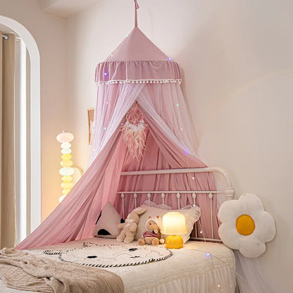 ciel de lit princesse vieux rose en dome muerani