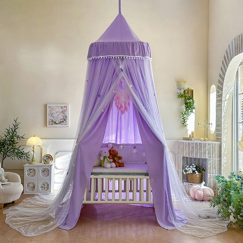 ciel de lit princesse violet en dome muerani