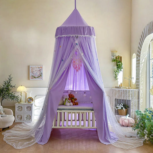 ciel de lit princesse violet en dome muerani